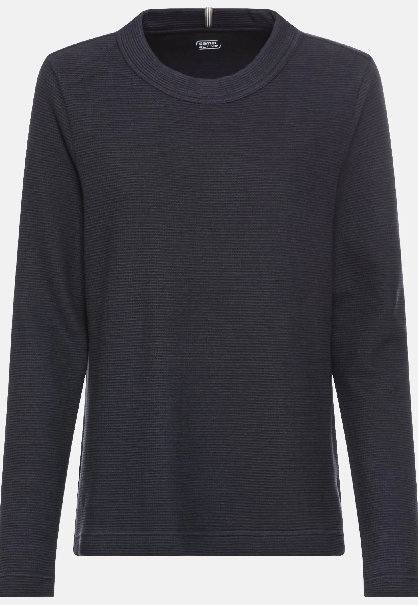 Langarm Sweatshirt mit Waffelmuster