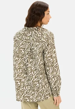 Langarm-Bluse mit Allover-Print