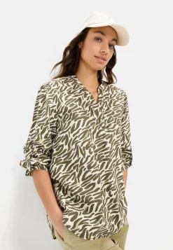 Langarm-Bluse mit Allover-Print