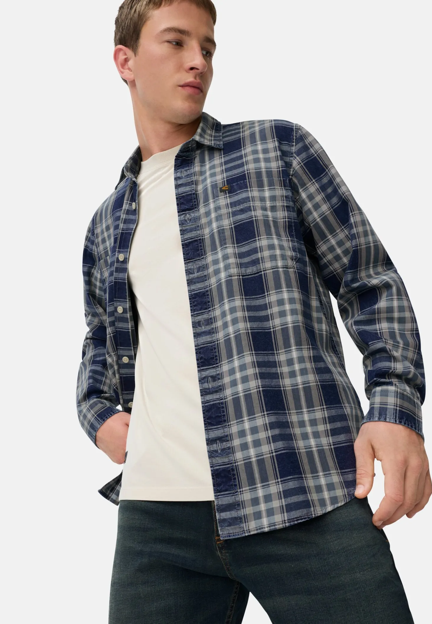 Langarmhemd mit Brusttaschen
