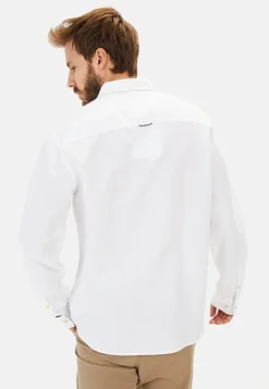 Langarm-Leinenhemd mit Soft-Wash-Veredelung