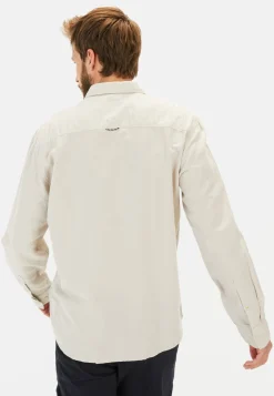 Langarm-Leinenhemd mit Soft-Wash-Veredelung