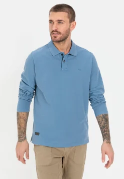 Langarm-Poloshirt aus reiner Baumwolle
