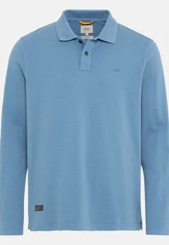 Langarm-Poloshirt aus reiner Baumwolle