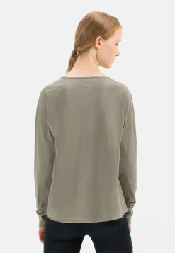Langarmshirt aus reiner Baumwolle