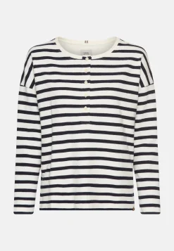 Langarmshirt mit Knopfverschluss