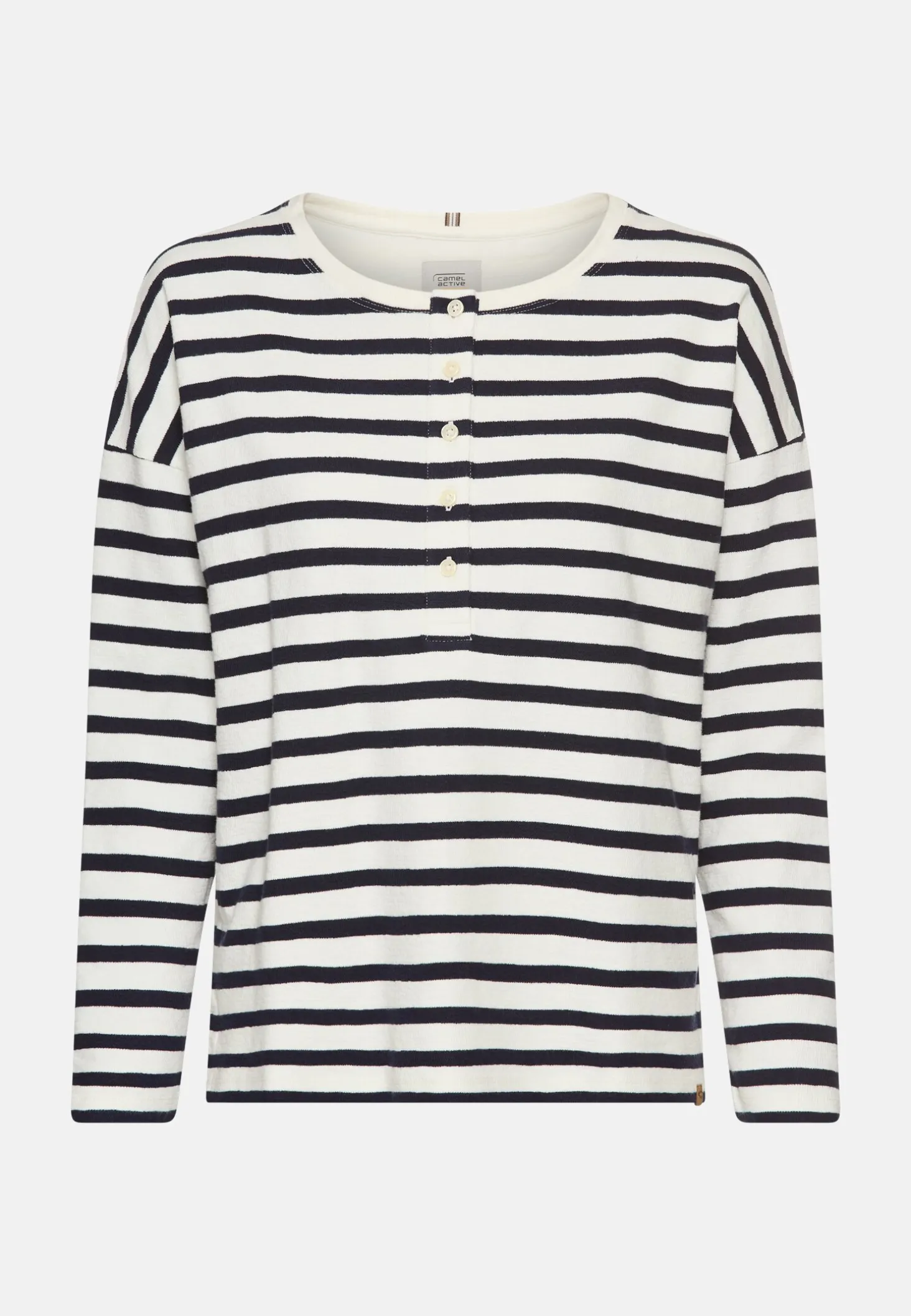 Langarmshirt mit Knopfverschluss