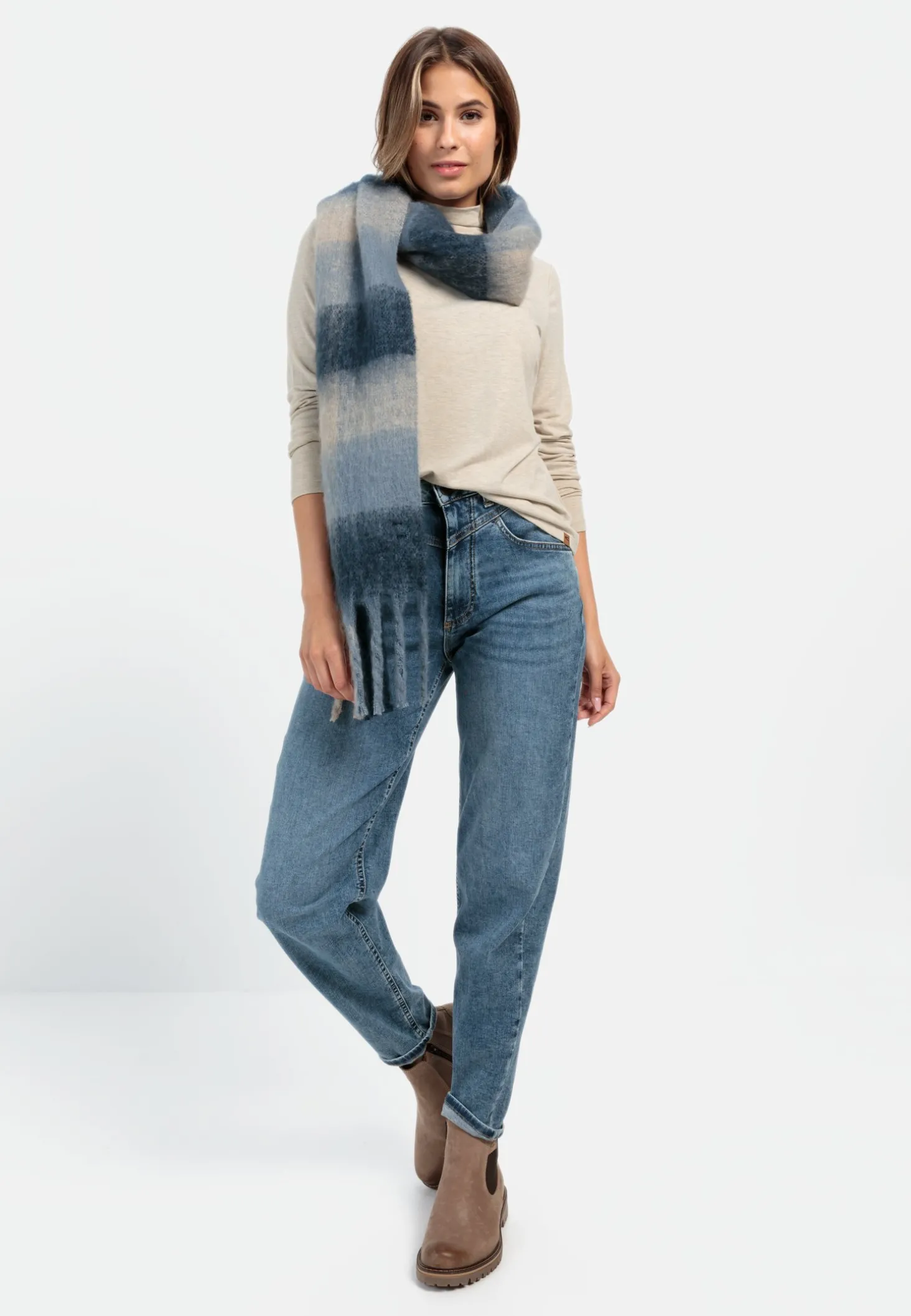 Langarmshirt mit Rollkragen