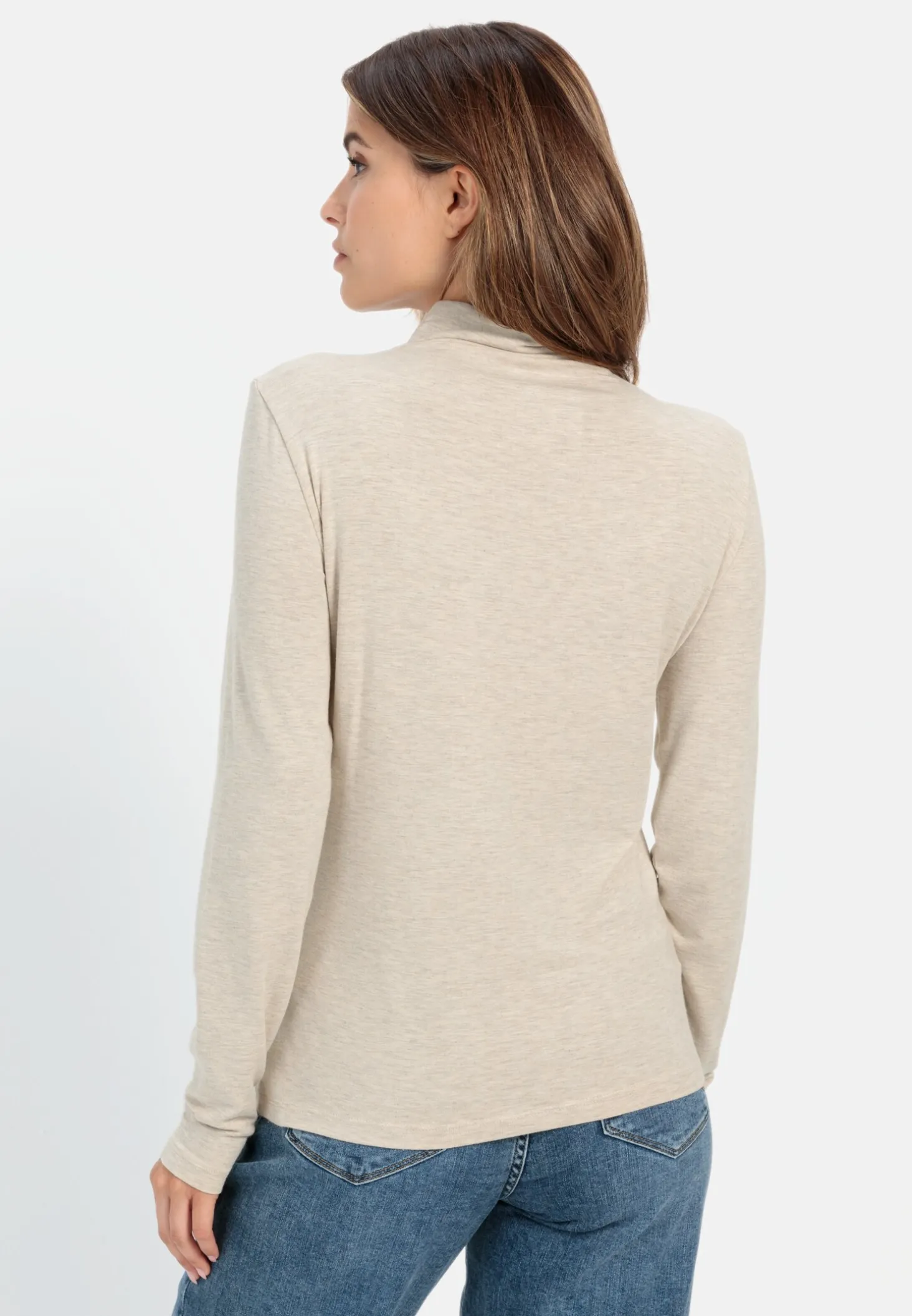 Langarmshirt mit Rollkragen