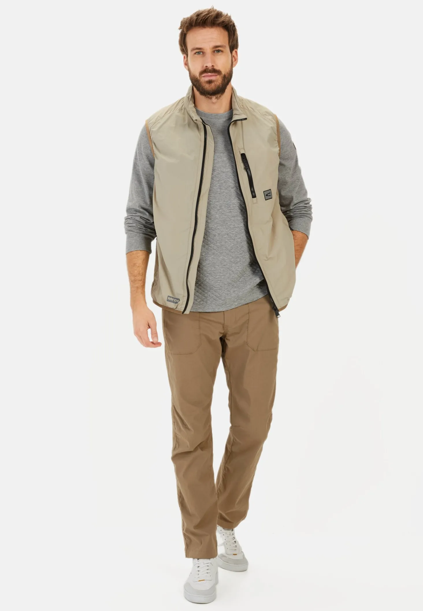 Langarmshirt mit Steppmuster