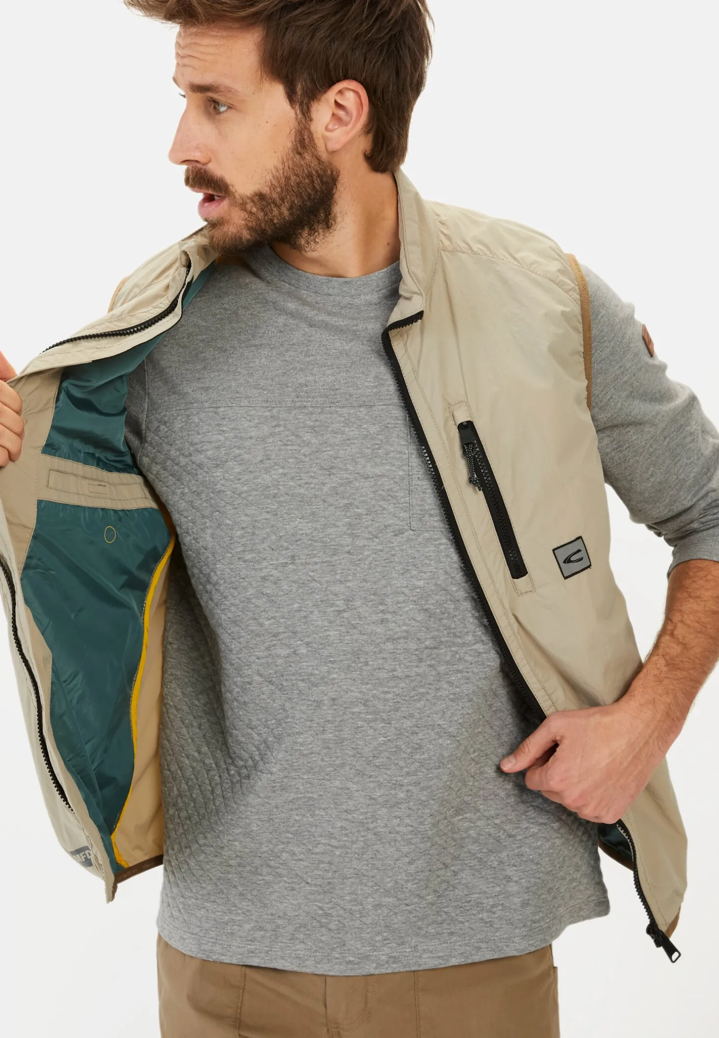 Langarmshirt mit Steppmuster