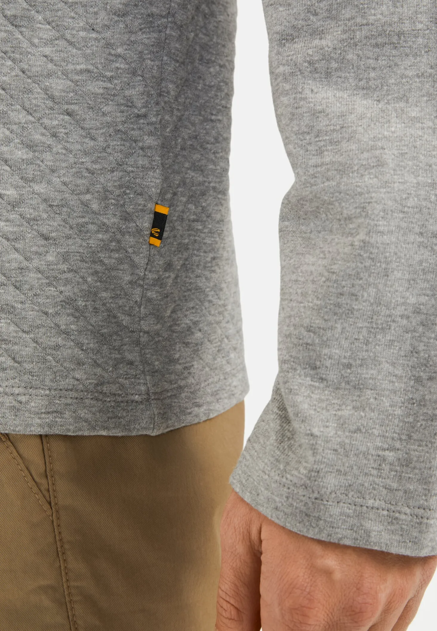 Langarmshirt mit Steppmuster