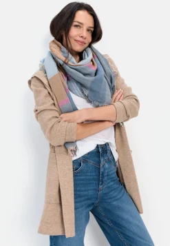 Langer Cardigan mit Kapuze