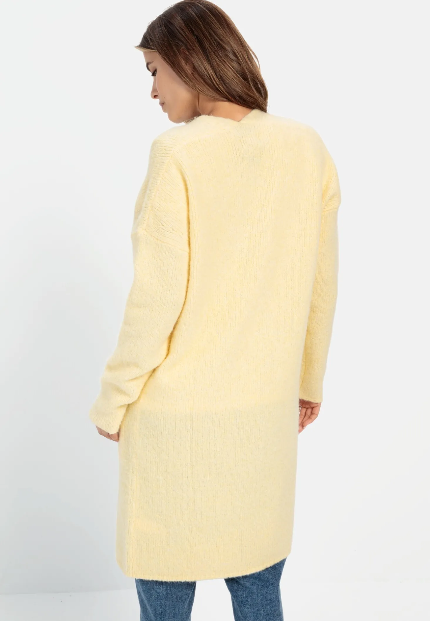 Langer Cardigan mit Taschen