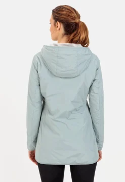 Langer Windbreaker mit weichem Plüschfutter