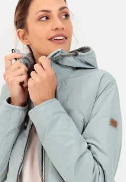 Langer Windbreaker mit weichem Plüschfutter