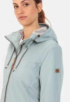 Langer Windbreaker mit weichem Plüschfutter