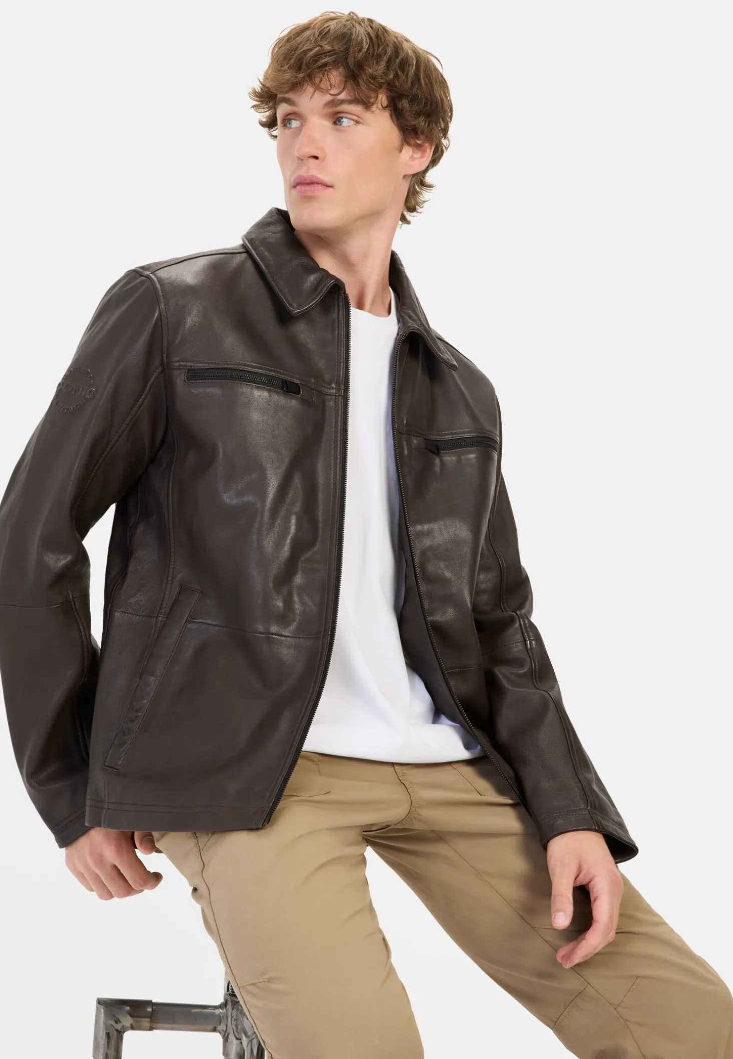 Leder Blouson