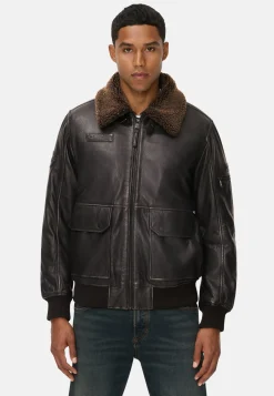 Lederjacke mit Innentaschen