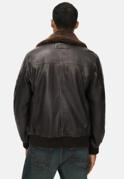 Lederjacke mit Innentaschen