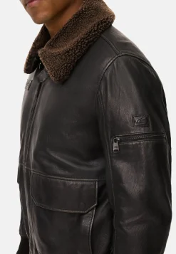 Lederjacke mit Innentaschen