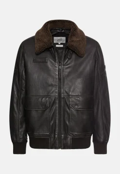 Lederjacke mit Innentaschen