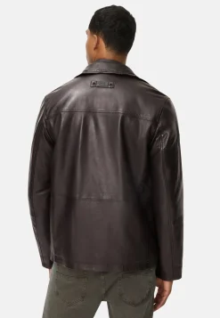 Lederjacke mit Steppfutter