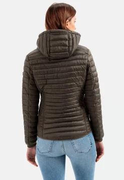 Leicht wattierte Steppjacke aus recyeltem Polyamid