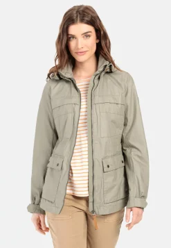 Leichte Jacke aus reiner Baumwolle im Vintage Look