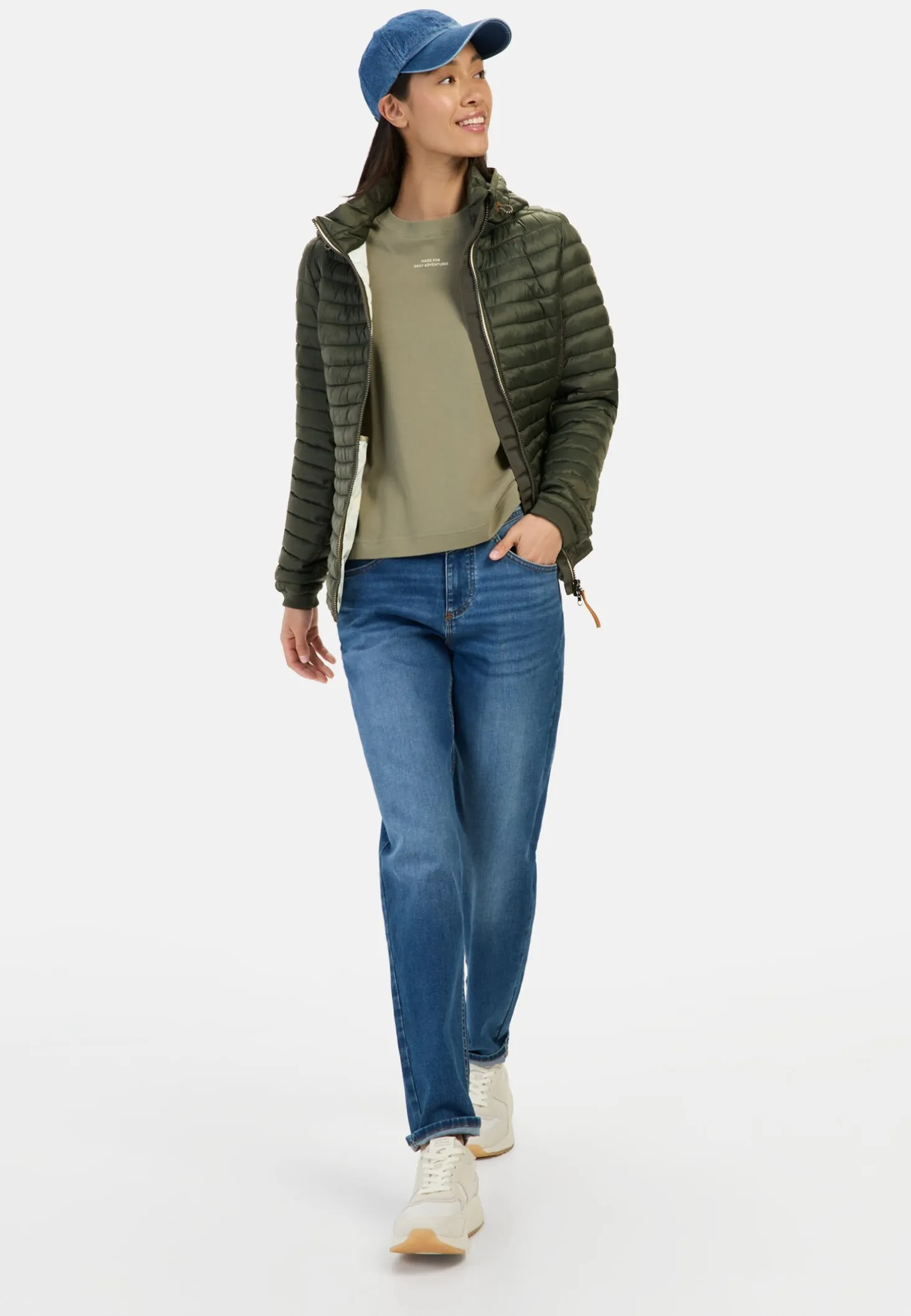 Leichte Steppjacke aus recyceltem Polyamid