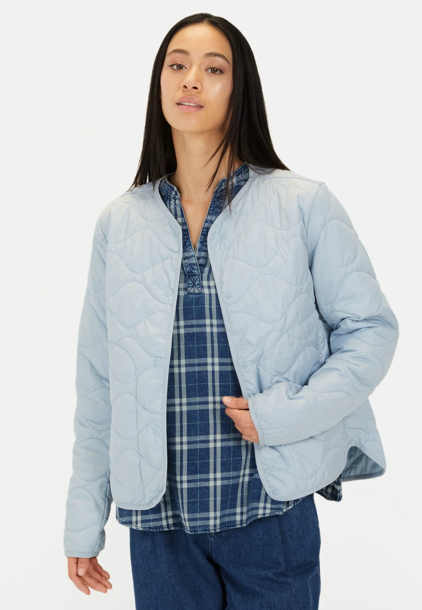 Leichte Steppjacke mit Taschen