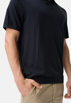 Leichtes Strick-Polo aus reiner Baumwolle