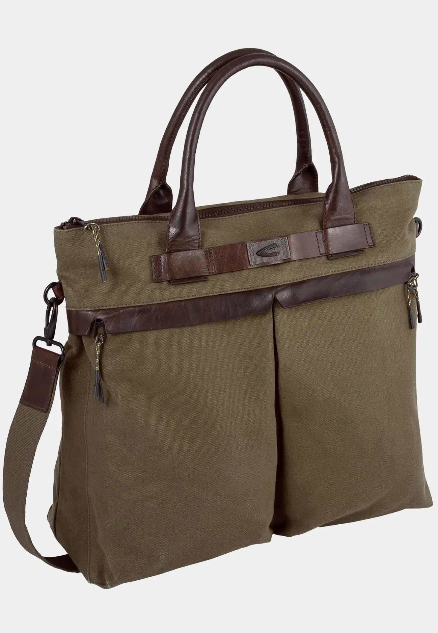 LEWIS Umhängetasche aus Canvas und Leder im Herritage Look