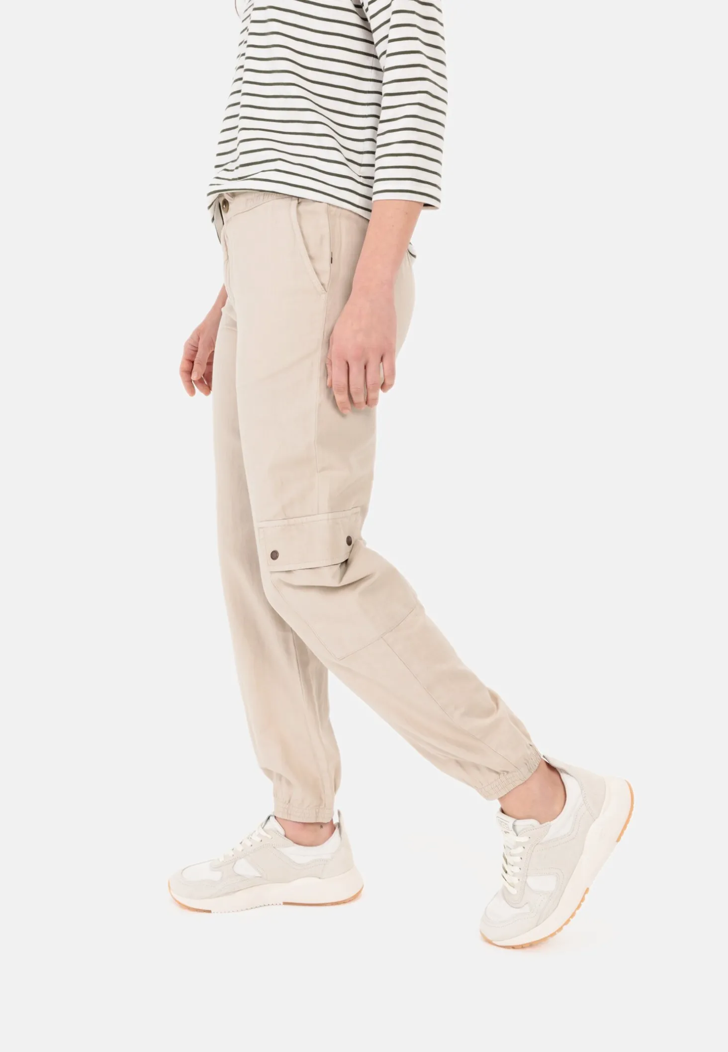 Loose Fit Cargo aus einem Baumwoll-Leinenmix