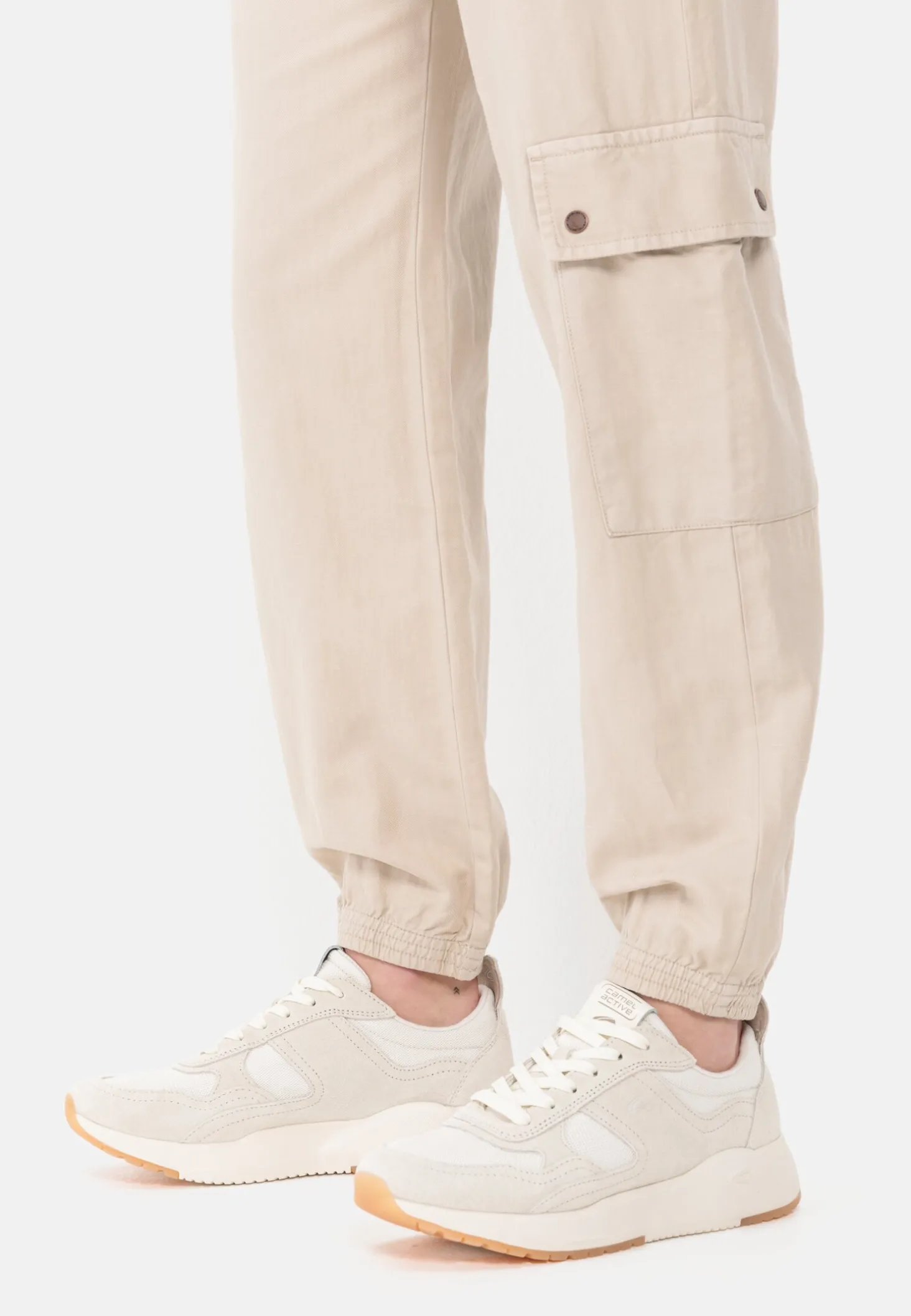 Loose Fit Cargo aus einem Baumwoll-Leinenmix