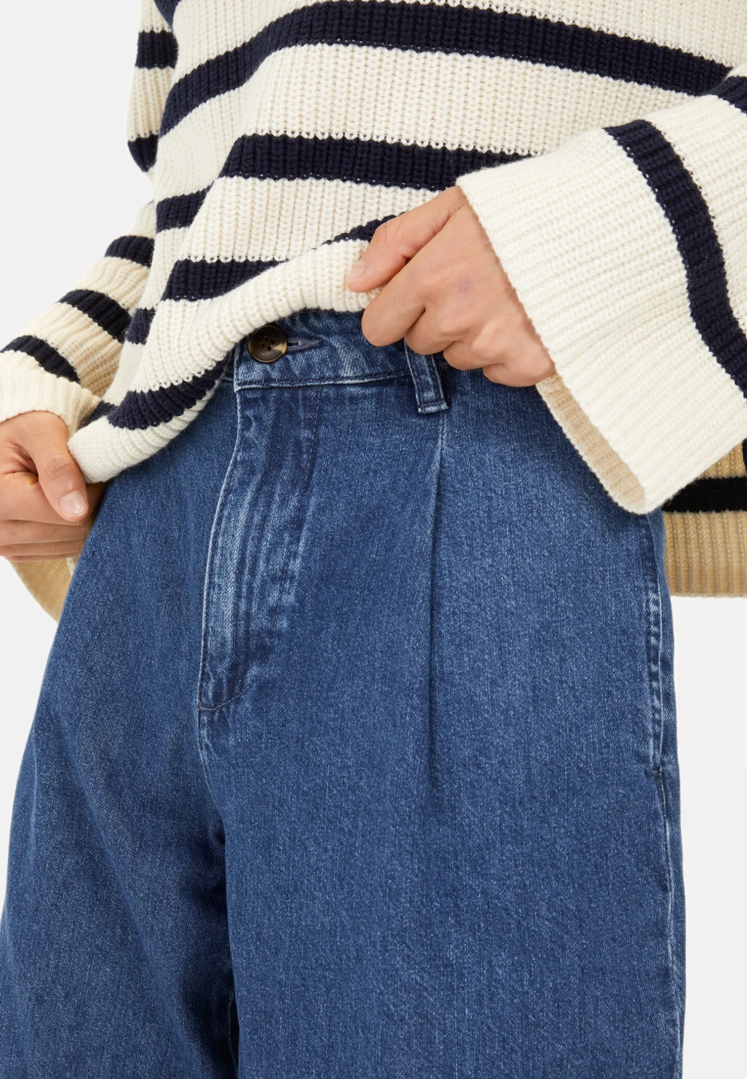 Loose Fit Denim aus reiner Baumwolle