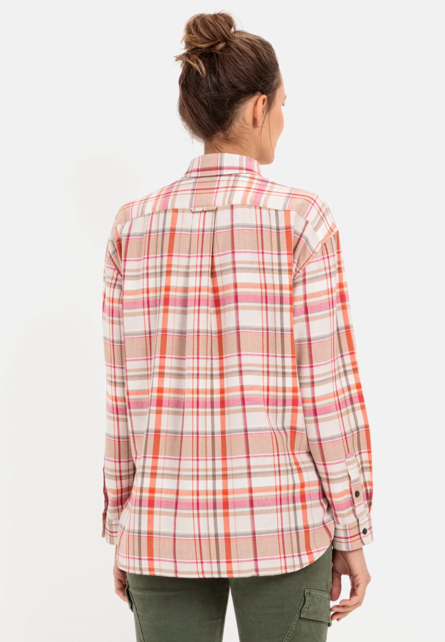 Lässige Flanellbluse im Karomuster