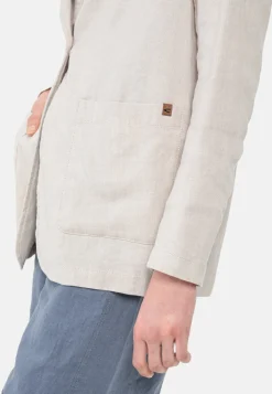 Lässiger Blazer im Leinenmix