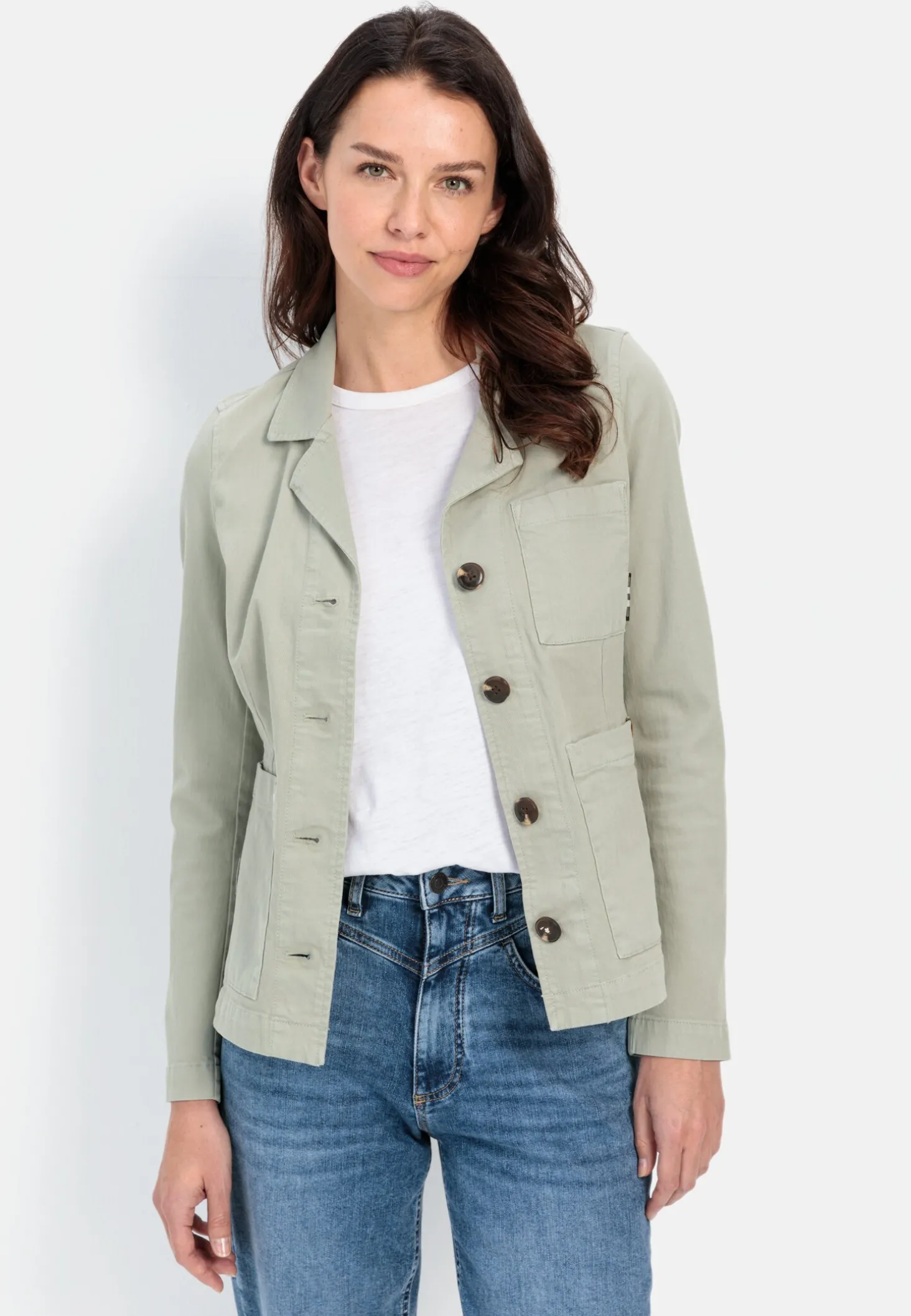 Lässiger Blazer mit aufgesetzten Taschen