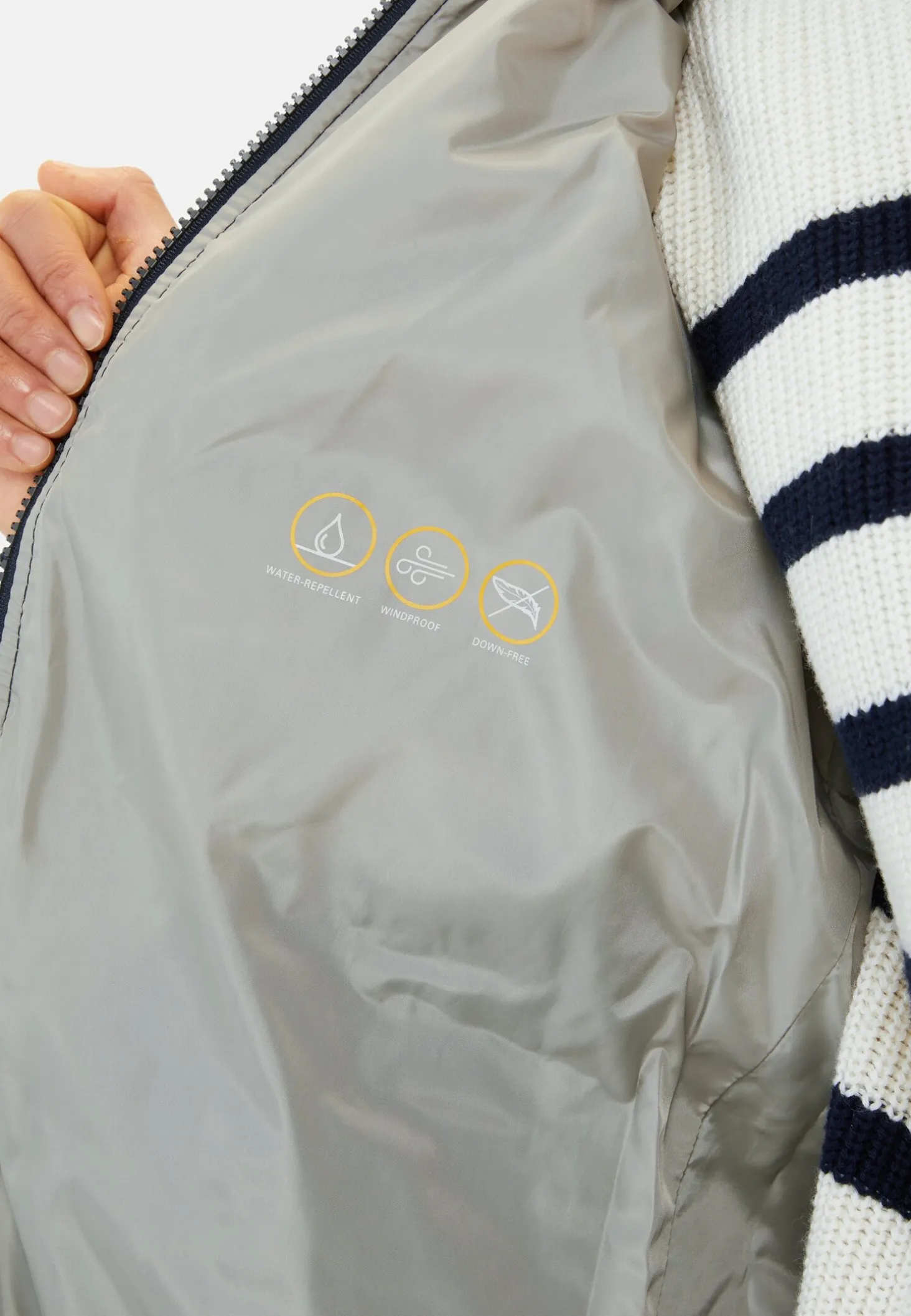 Mantel aus recyceltem Polyester