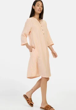 Mittellanges Kleid mit Rückenfalte