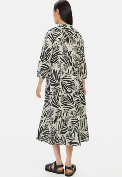 Mittellanges Sommerkleid mit Allover-Print