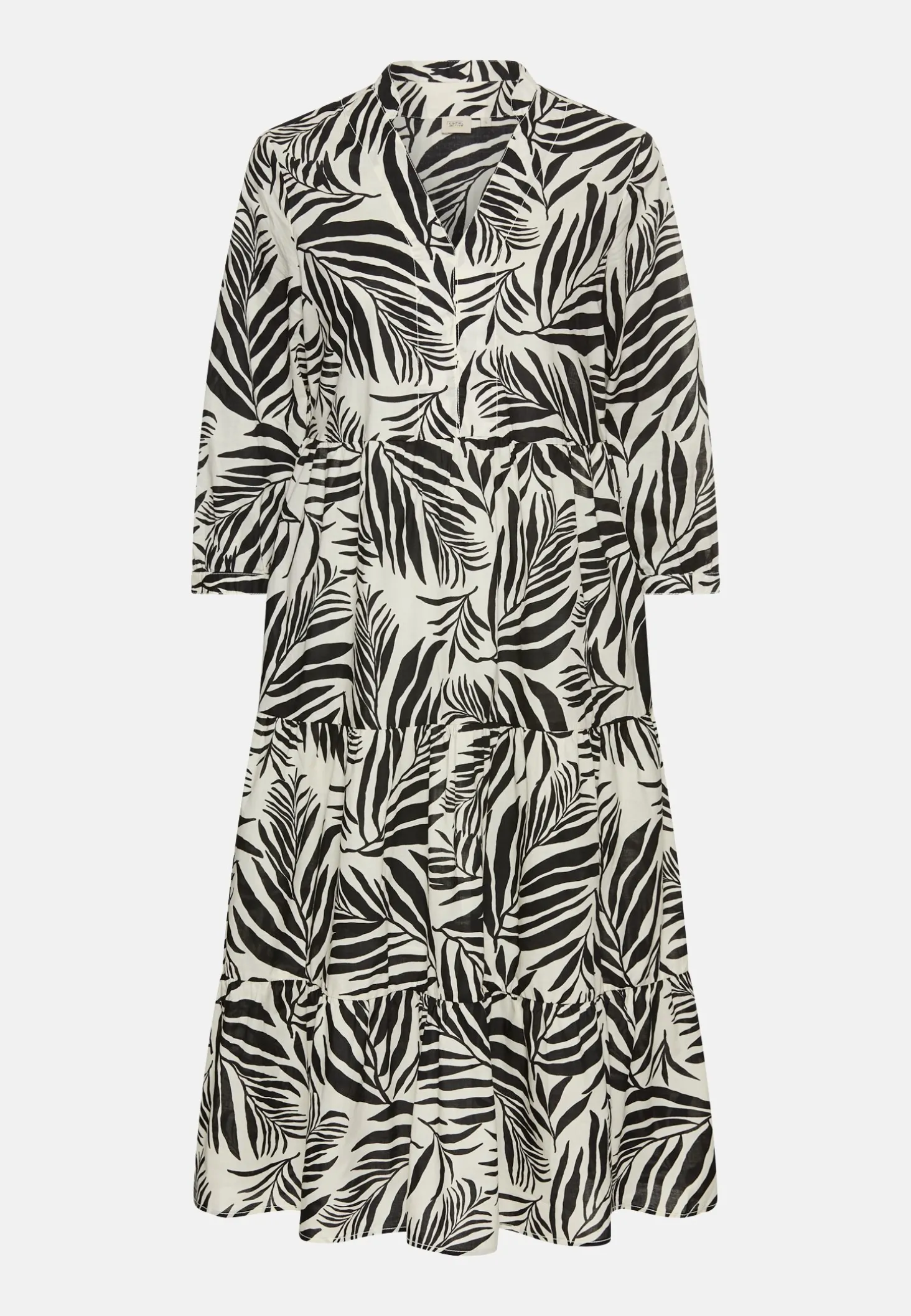 Mittellanges Sommerkleid mit Allover-Print