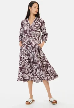 Mittellanges Sommerkleid mit Allover-Print