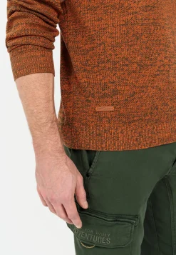 Mouliné Strickpullover aus zertifiziertem Organic Cotton
