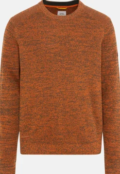 Mouliné Strickpullover aus zertifiziertem Organic Cotton