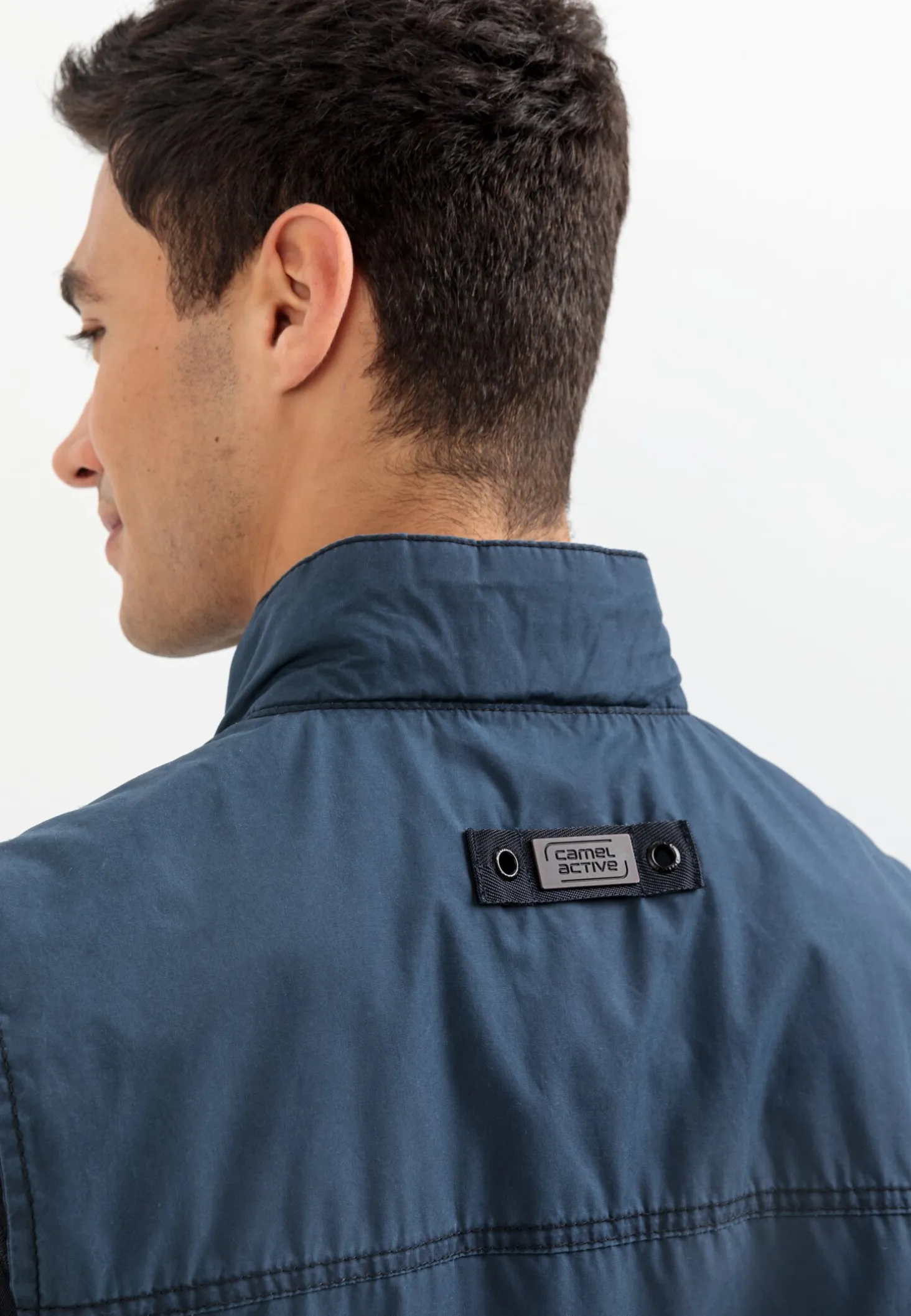 Multipocket Weste mit Stehkragen