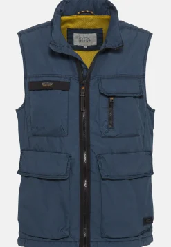 Multipocket Weste mit Stehkragen
