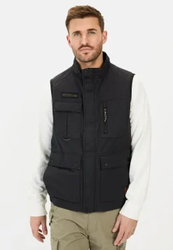 Outdoor-Weste mit Stehkragen