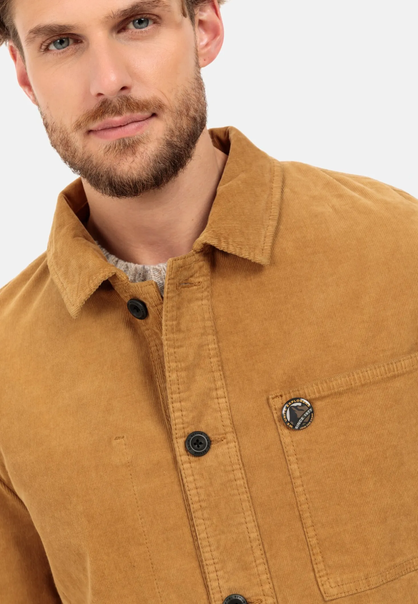 Overshirt aus Baby Cord